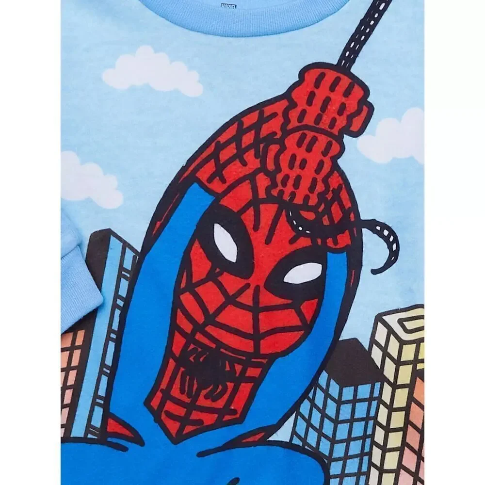 Spider man Toddler Long Sleeve Top and Pants, 2-Piece Pajama Set 12M